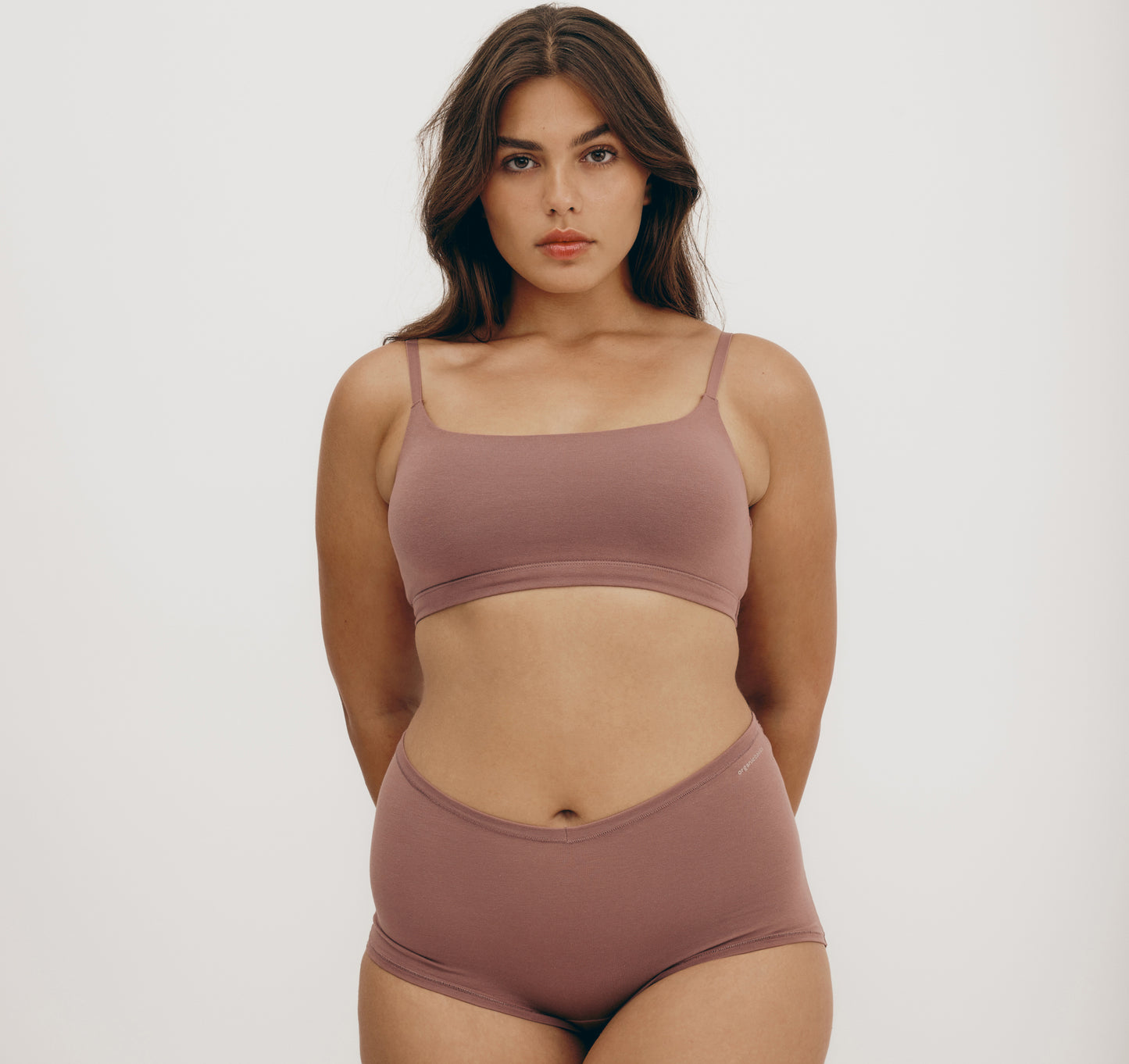 Bralette Algodón Orgánico Palo Rosa