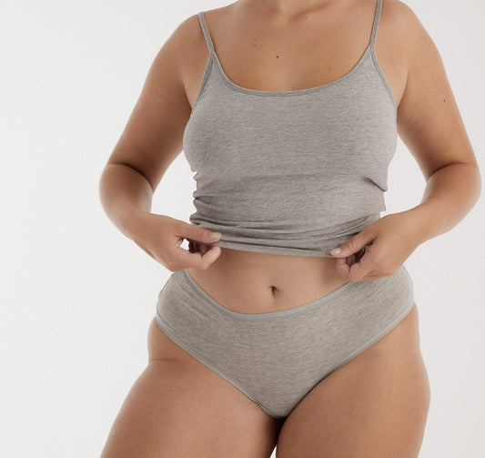 Brief Algodón Orgánico Gris