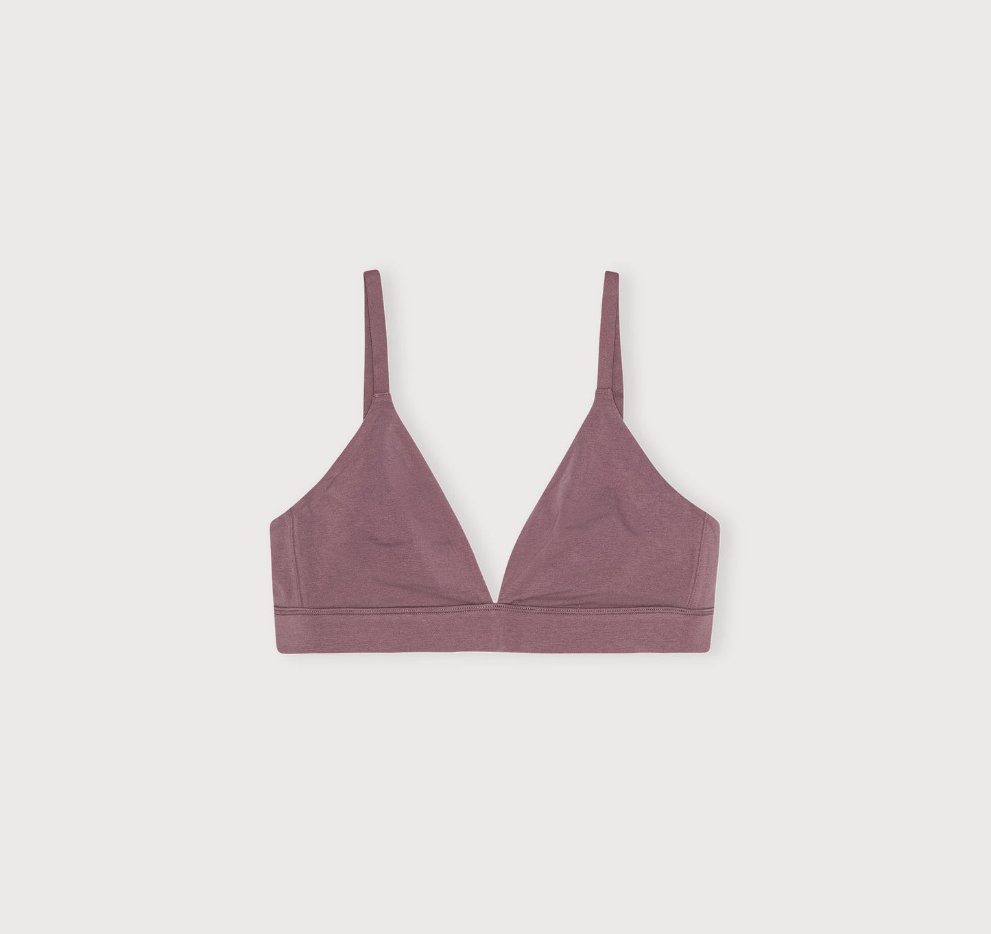 Bralette Triángulo Algodón Orgánico Palo Rosa