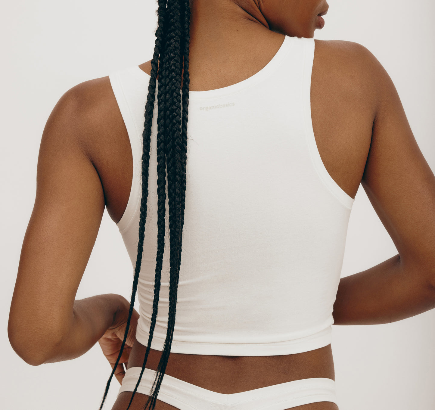 Tank Top Algodón Orgánico blanco.