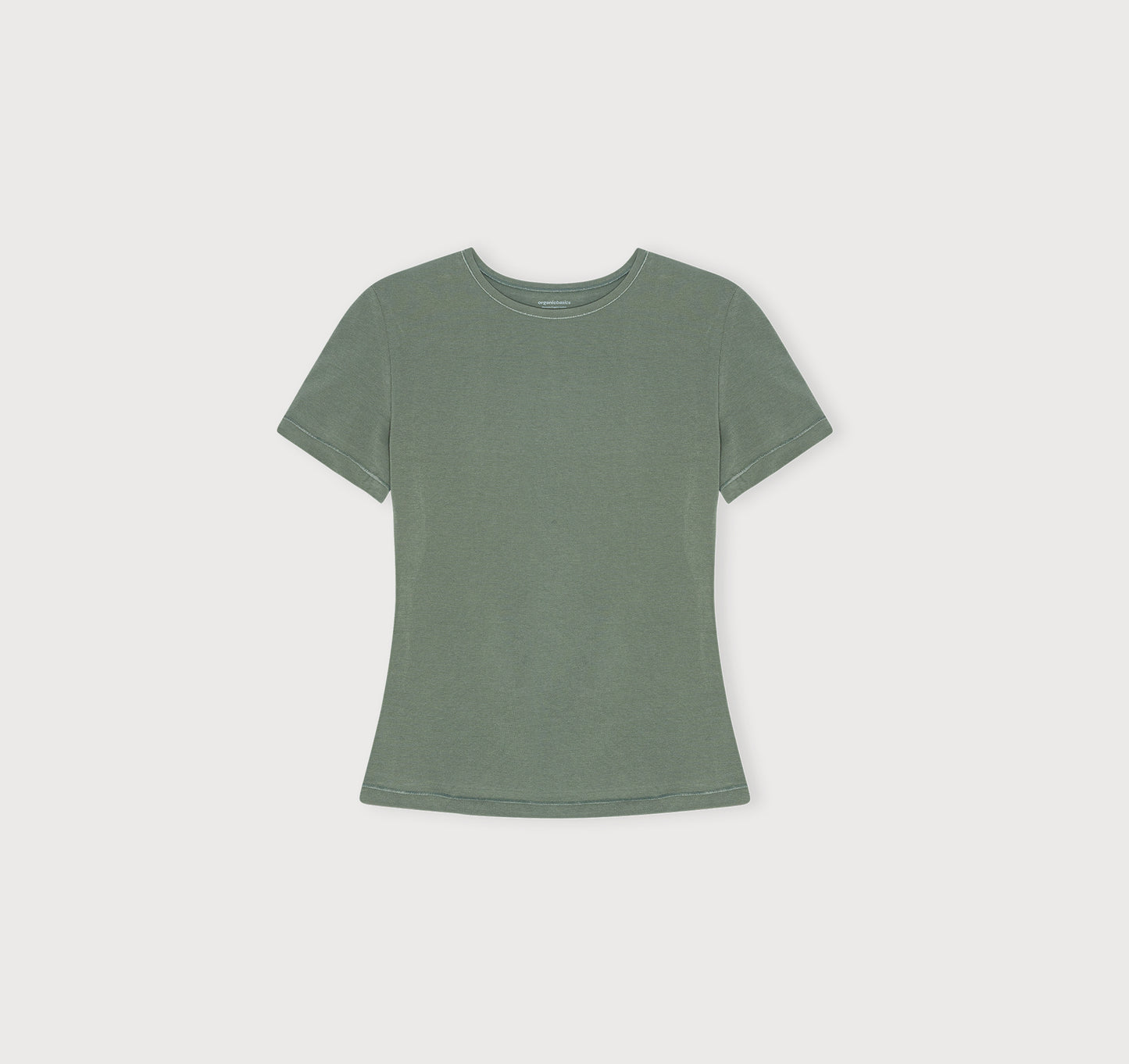 Polera Algodón Orgánico Verde Olivo