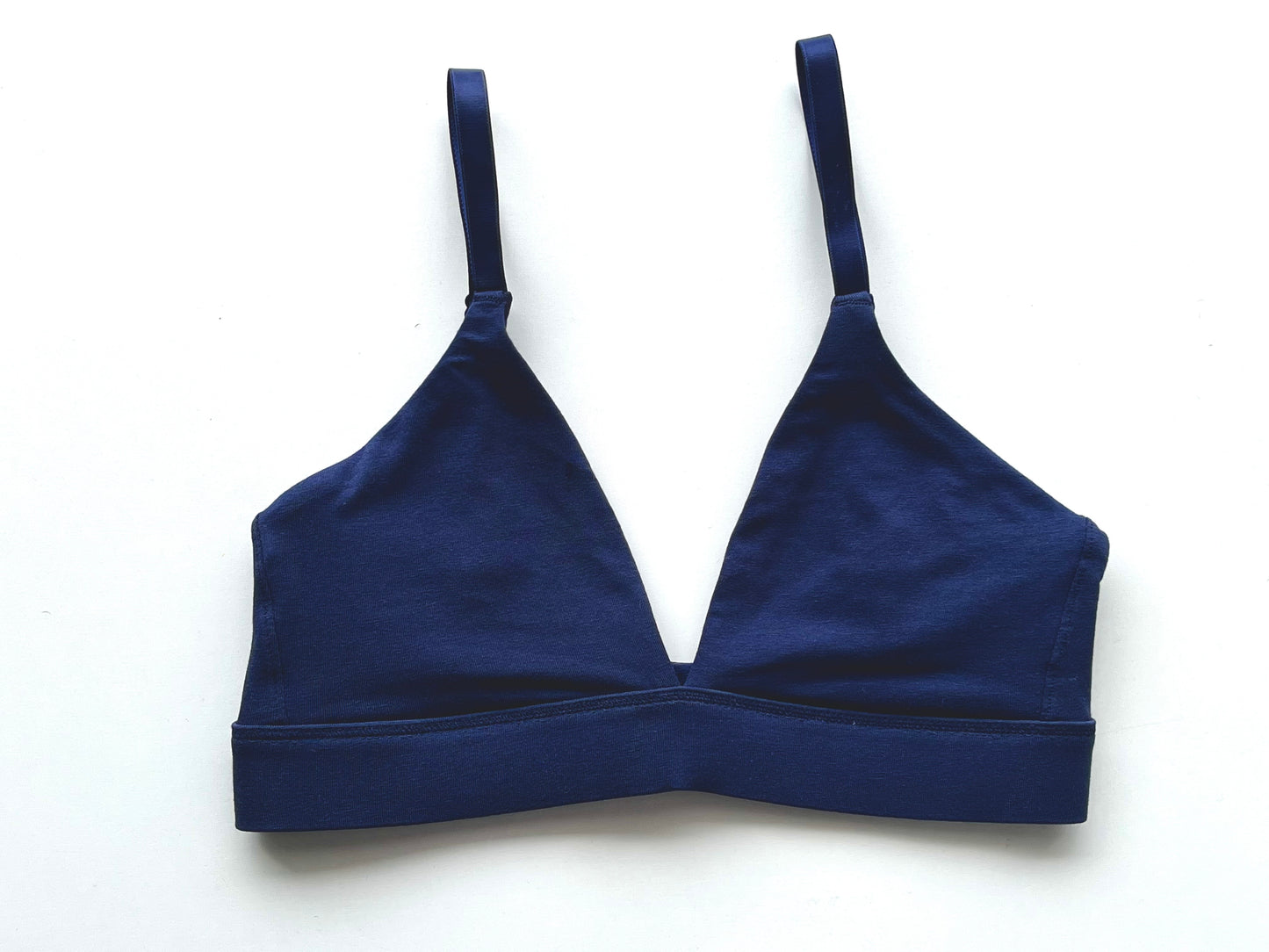 Bralette Triángulo Algodón Orgánico Navy