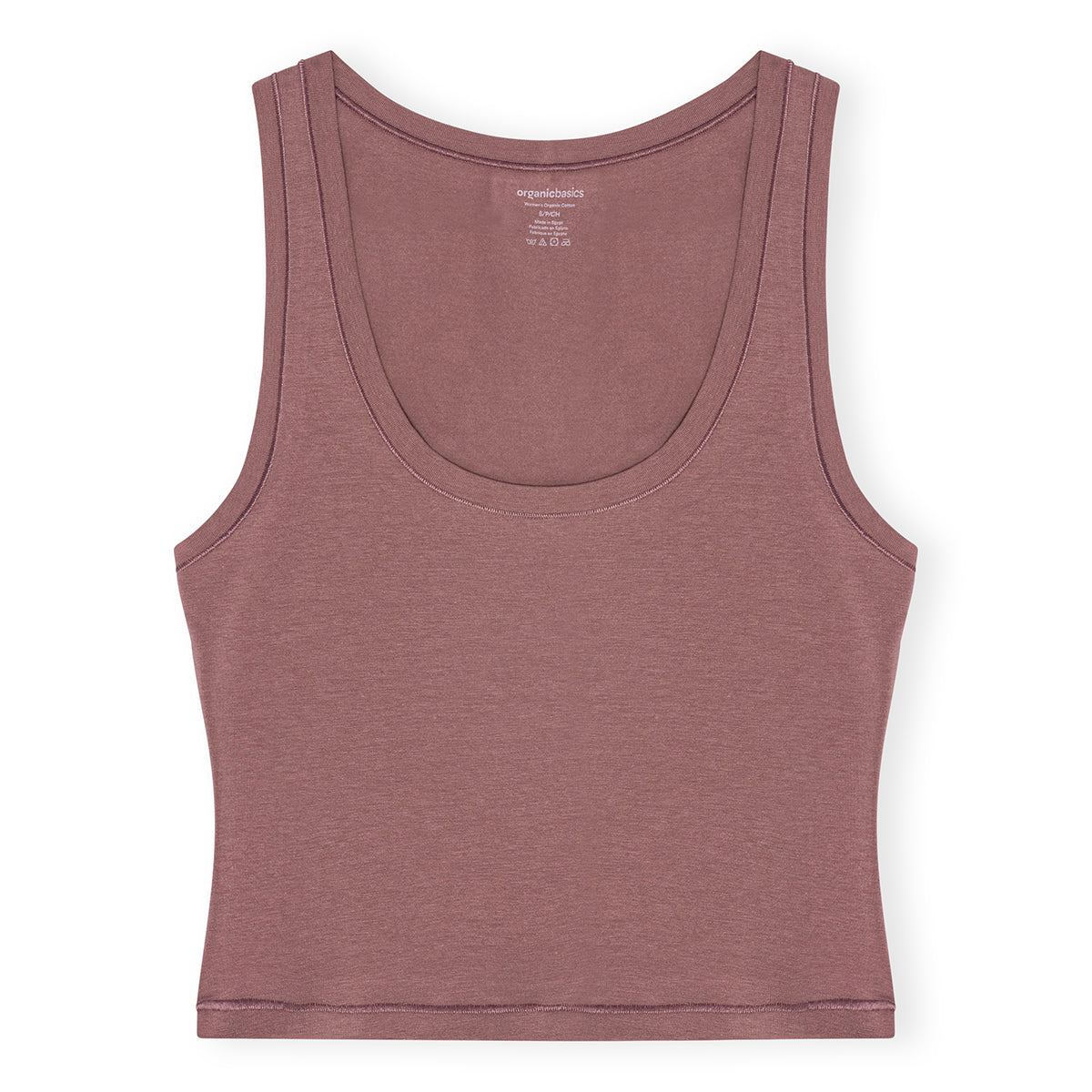 Tank Top Algodón Orgánico Palo rosa
