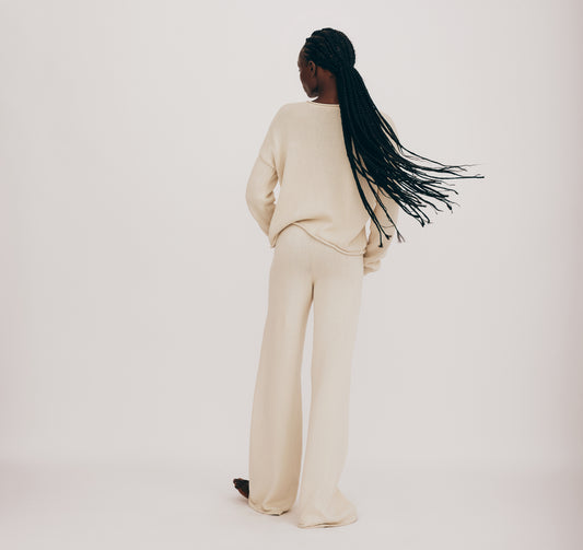 Sweater Algodón Orgánico Beige