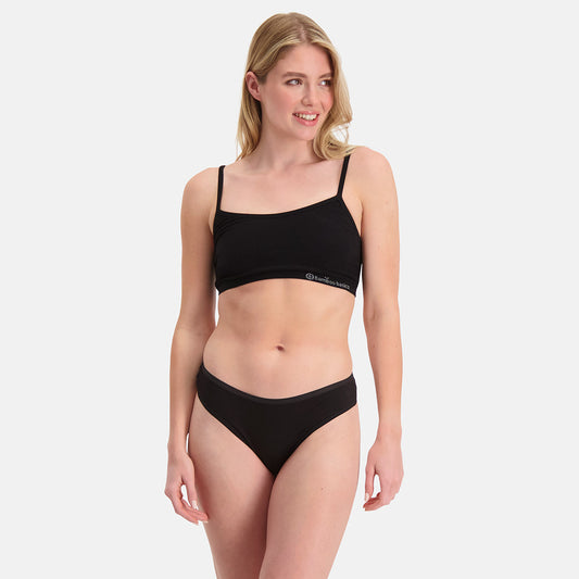 Pack Colaless Lola Negro Bambú y Algodón Orgánico